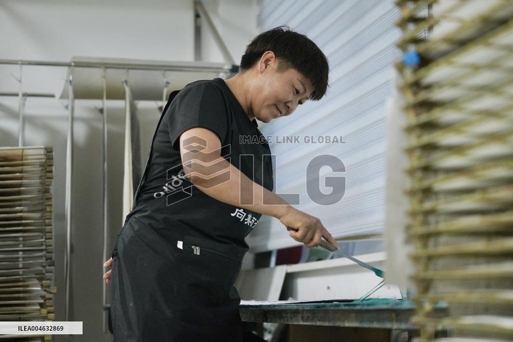 Jarud Woodblock Painting in Inner Mongolia - China