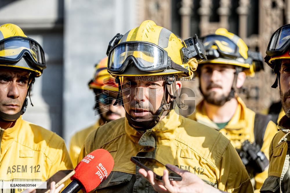 Press Conference by Madrid Forest Firefighters Council - Spain
