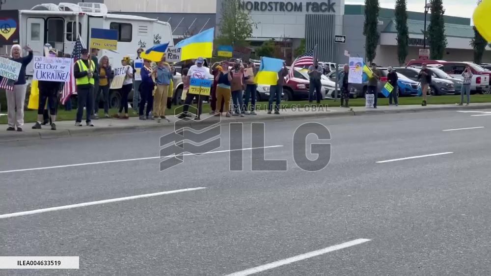 US: Hundreds Protest in Anchorage Ahead of Trump-Putin Summit