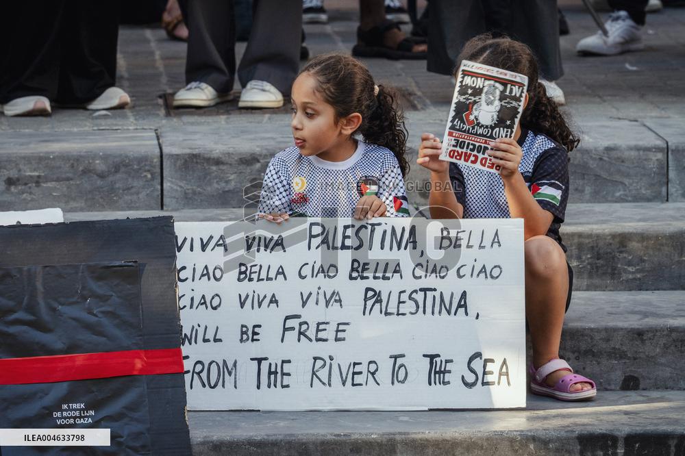Antwerp Belgium Protest in Solidarity with Gaza - Belgium