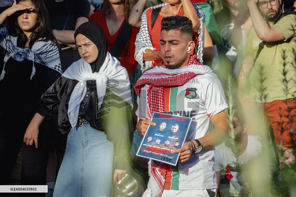 Antwerp Belgium Protest in Solidarity with Gaza - Belgium