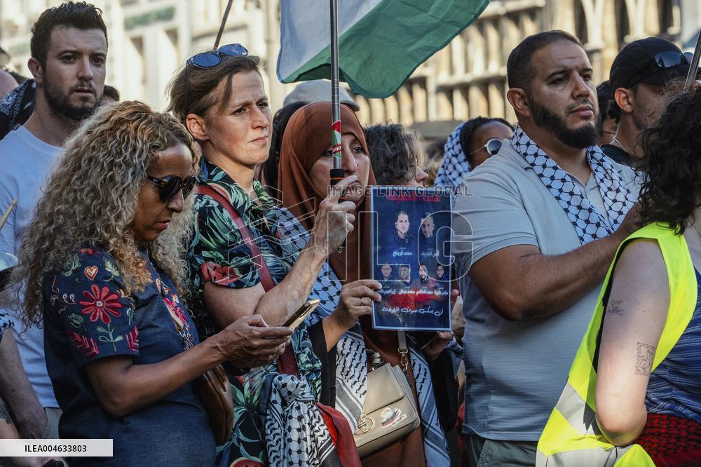 Antwerp Belgium Protest in Solidarity with Gaza - Belgium