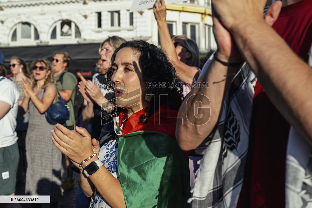 Antwerp Belgium Protest in Solidarity with Gaza - Belgium