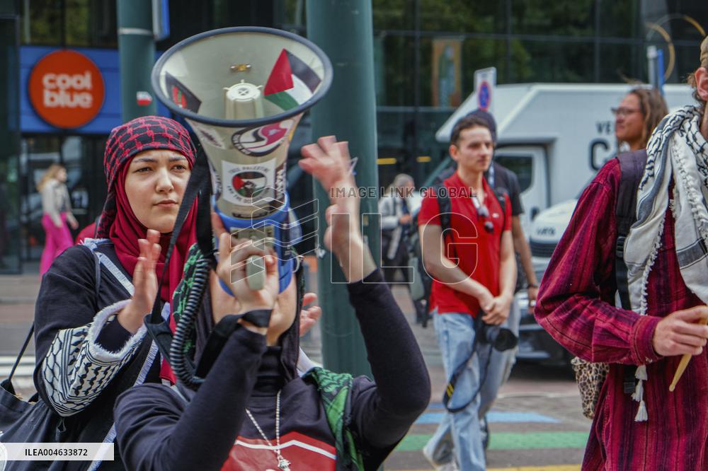Protest In The Hague Over Gaza Crisis - Netherlands