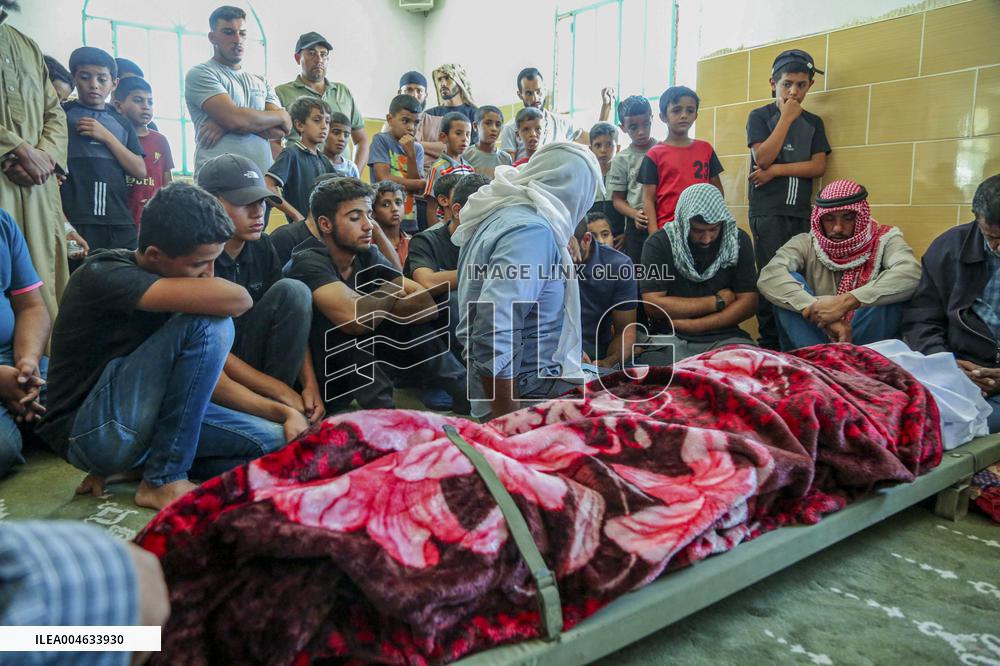Palestinians Mourn Awda Al Hathalin