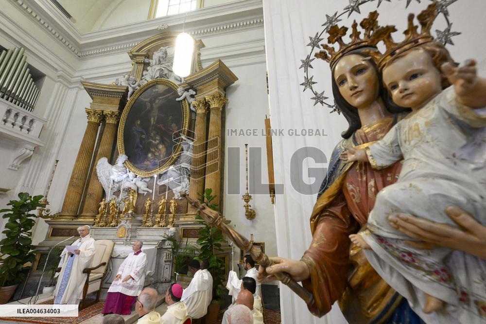 Pope Leo XIV Leads Mass Of The Assumption - Castel Gandolfo