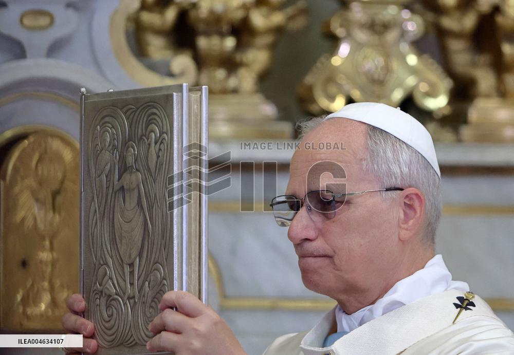 Pope Leo XIV Leads Mass Of The Assumption - Castel Gandolfo