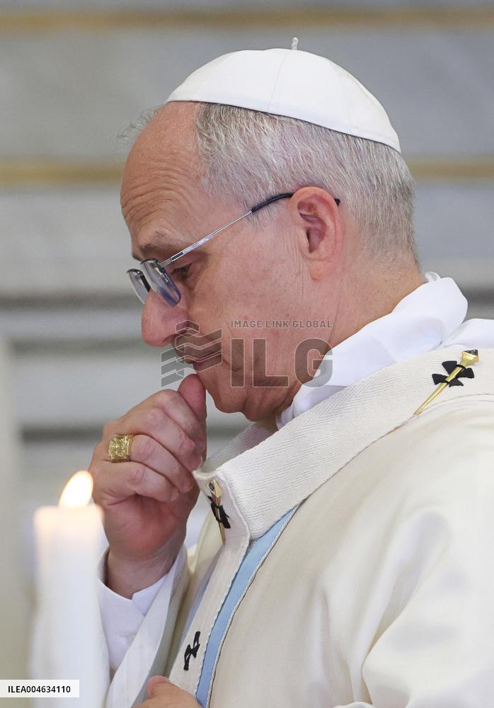 Pope Leo XIV Leads Mass Of The Assumption - Castel Gandolfo