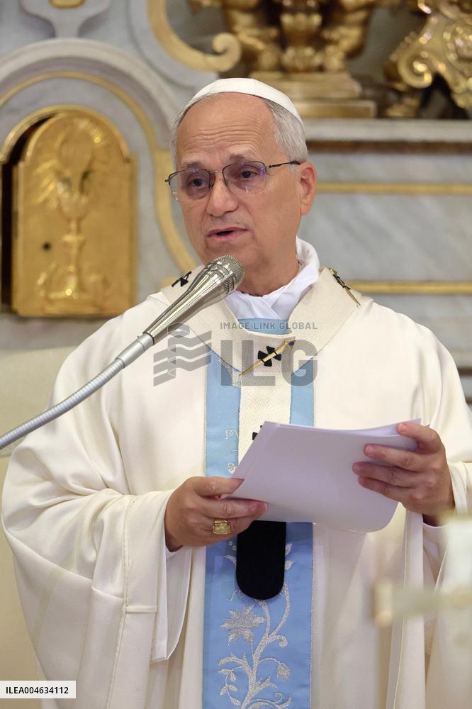 Pope Leo XIV Leads Mass Of The Assumption - Castel Gandolfo