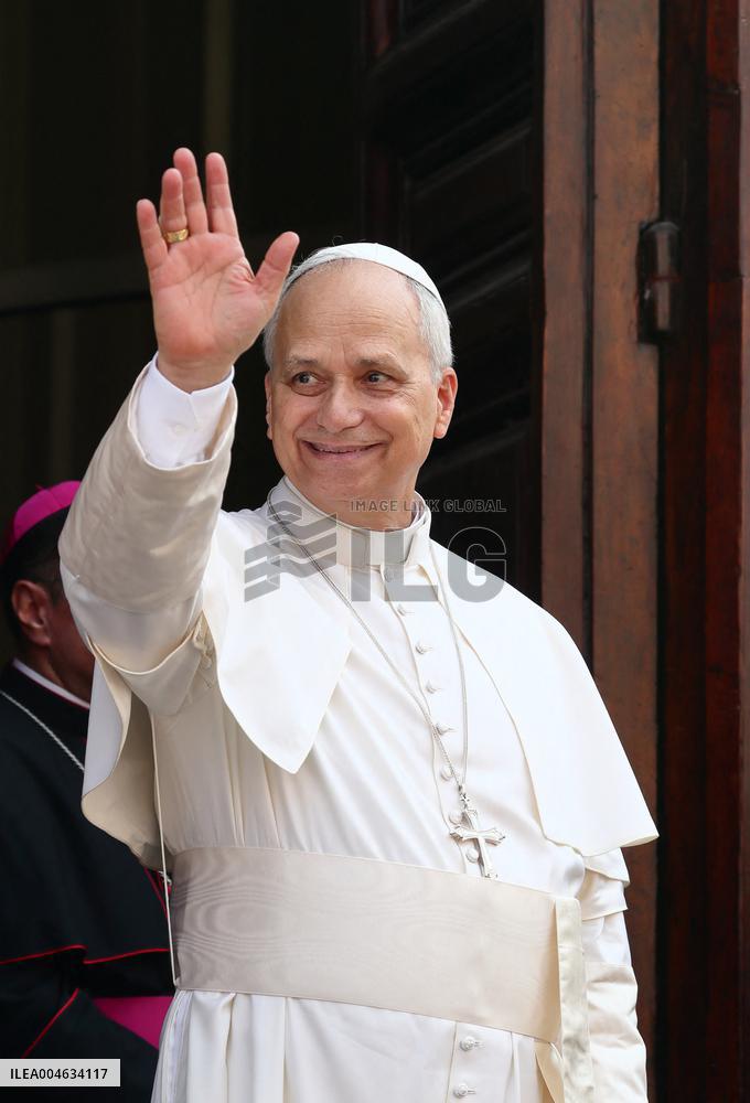 Pope Leo XIV Leads Mass Of The Assumption - Castel Gandolfo