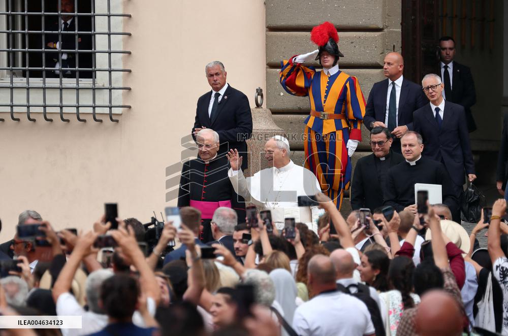 Pope Leo XIV Leads Mass Of The Assumption - Castel Gandolfo