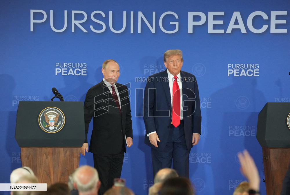 Putin and Trump Summit Press Conference in Anchorage - Alaska