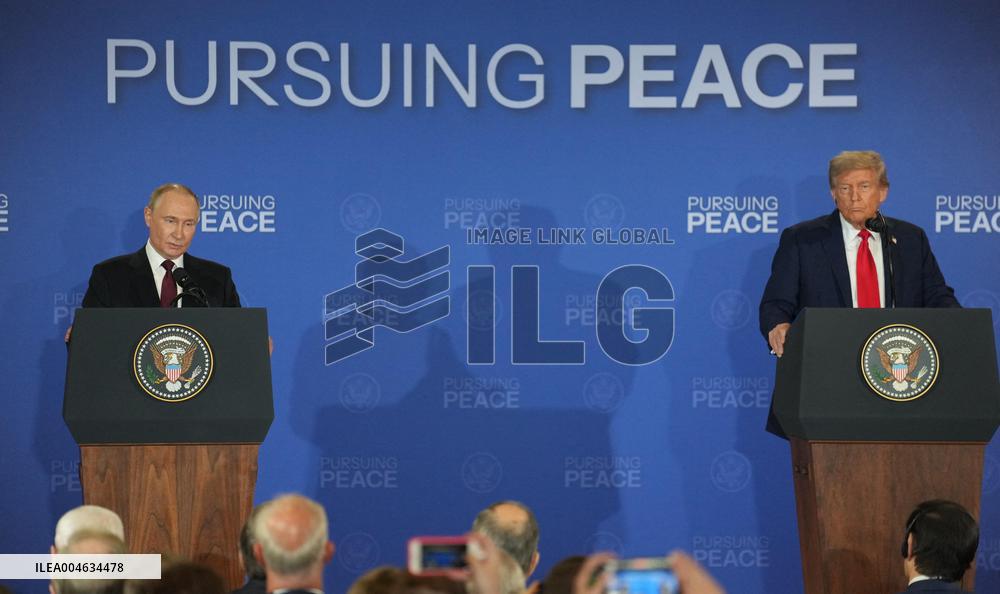 Putin and Trump Summit Press Conference in Anchorage - Alaska