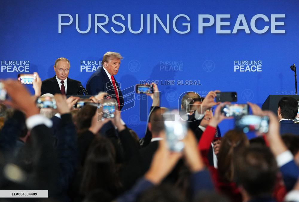 Putin and Trump Summit Press Conference in Anchorage - Alaska