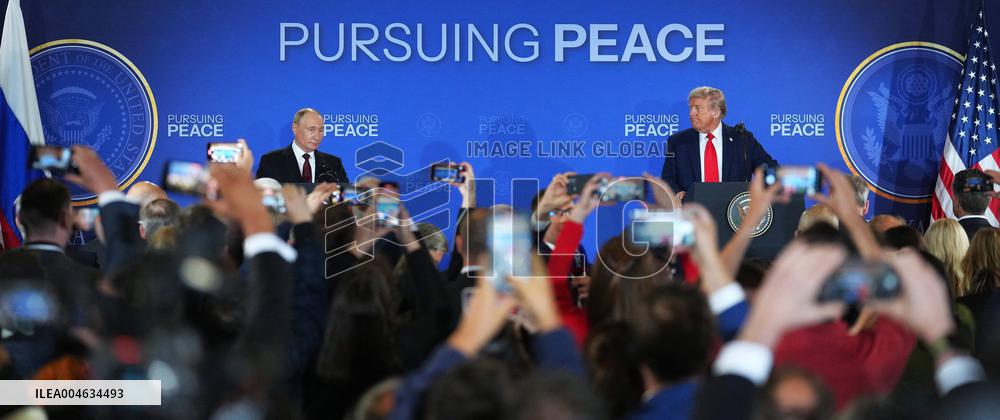 Putin and Trump Summit Press Conference in Anchorage - Alaska