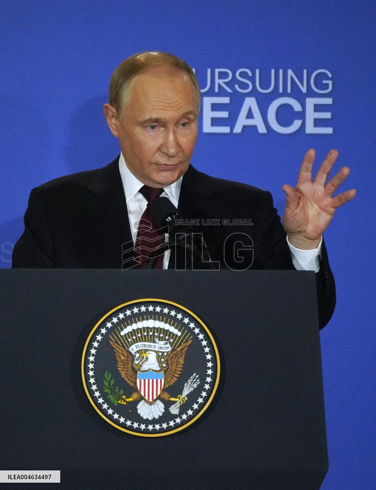 Putin and Trump Summit Press Conference in Anchorage - Alaska