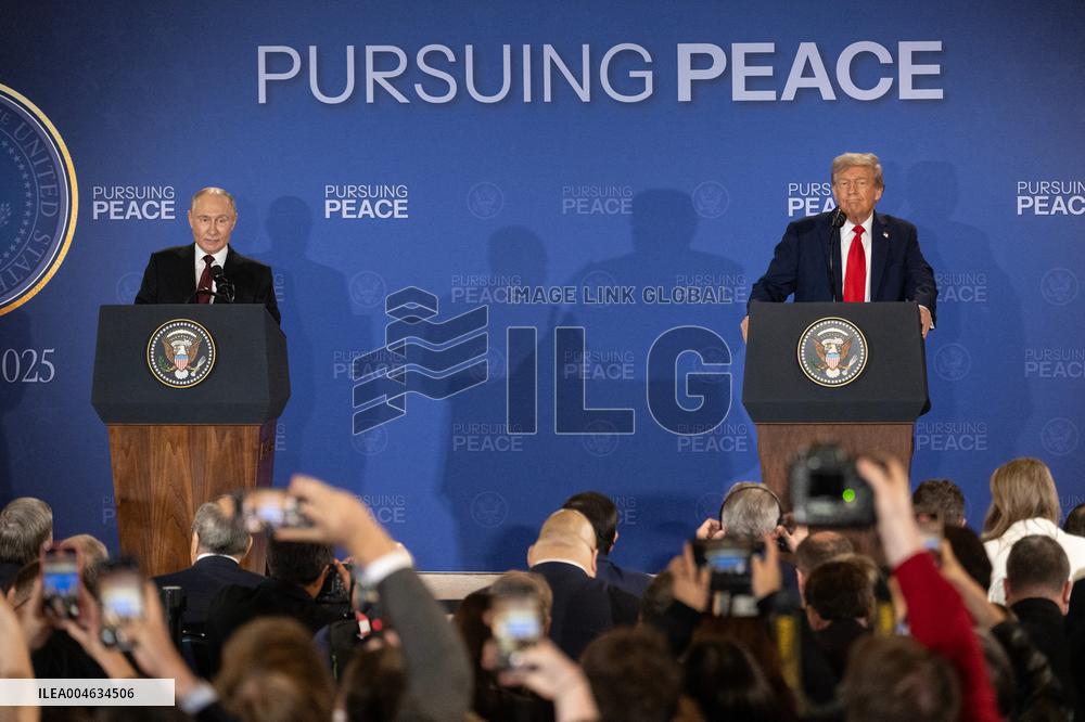 Putin and Trump Summit Press Conference in Anchorage - Alaska