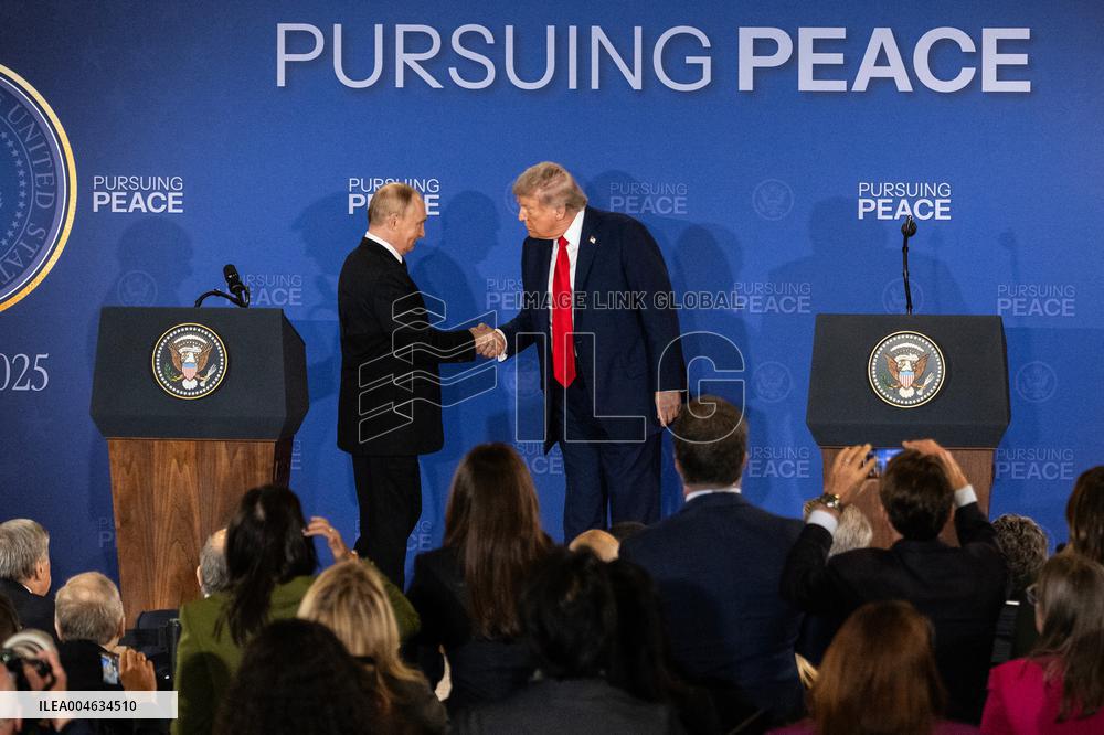 Putin and Trump Summit Press Conference in Anchorage - Alaska