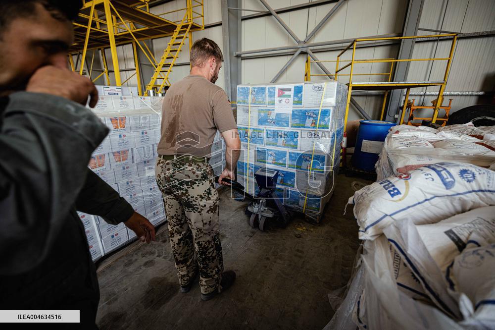 Jordanian Airdrop Aid in Gaza - Gaza