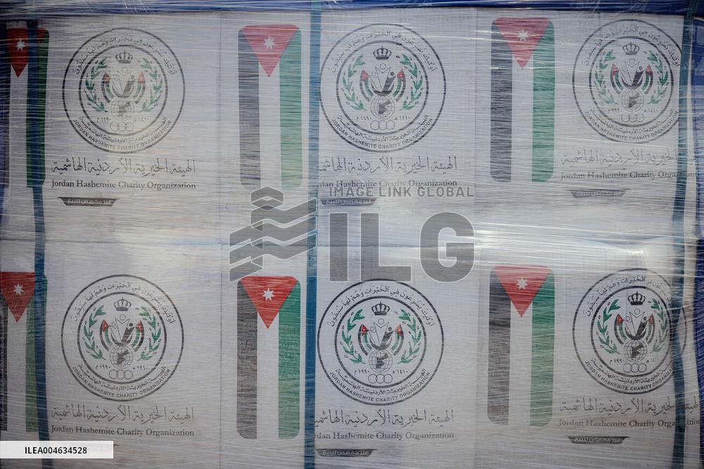 Jordanian Airdrop Aid in Gaza - Gaza