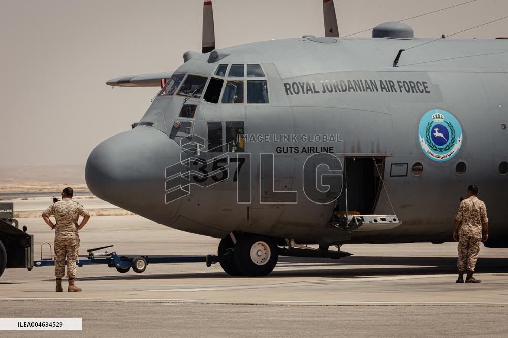 Jordanian Airdrop Aid in Gaza - Gaza