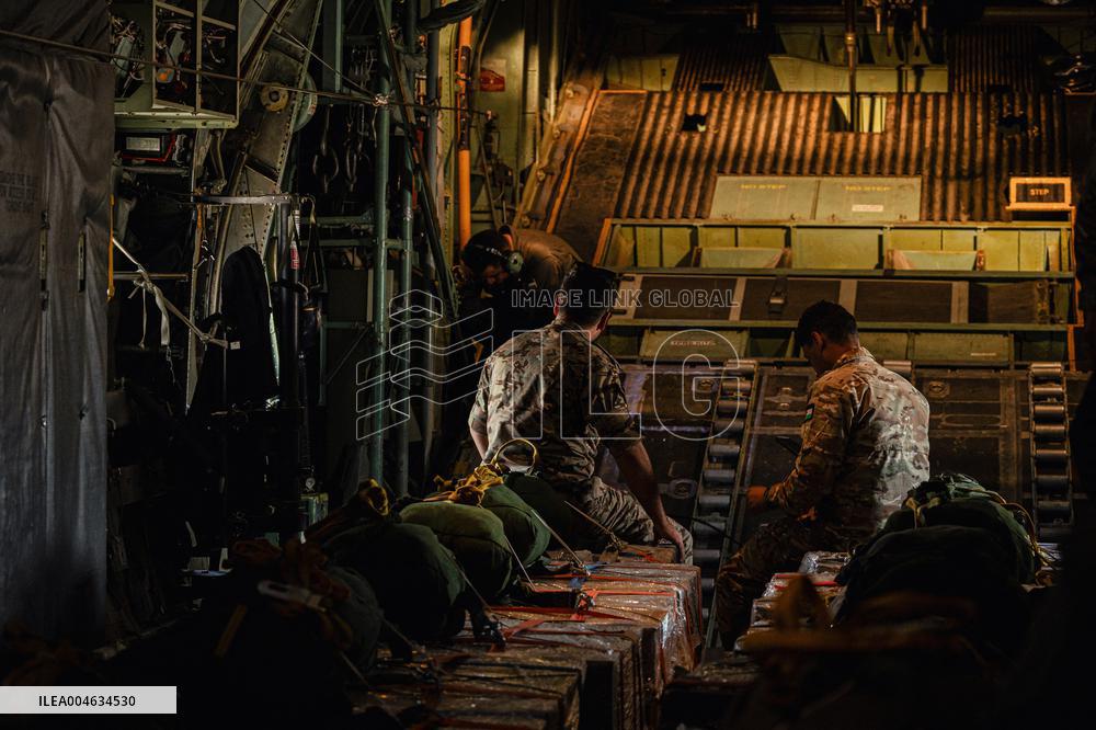 Jordanian Airdrop Aid in Gaza - Gaza