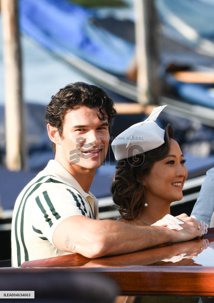 Lily Collins and Cast on Emily in Paris Set in Venice - Italy