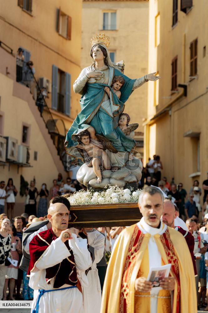 Procession of Saint Mary in Calvi