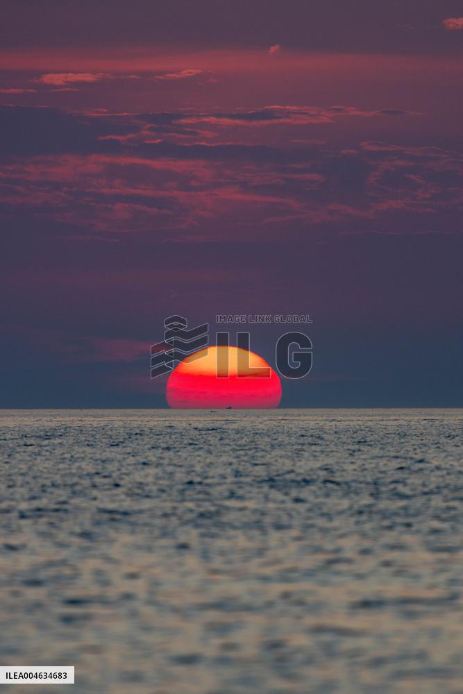 Illustration - Sunset in Calvi - France