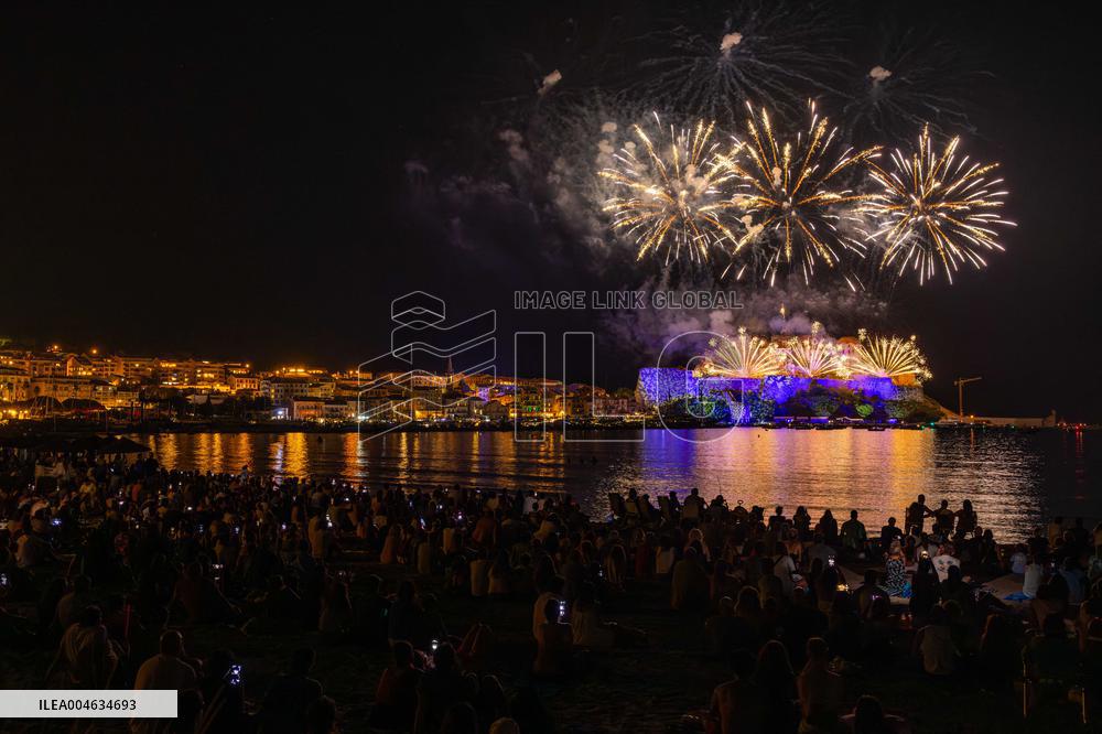 August 15th fireworks in Calvi - France
