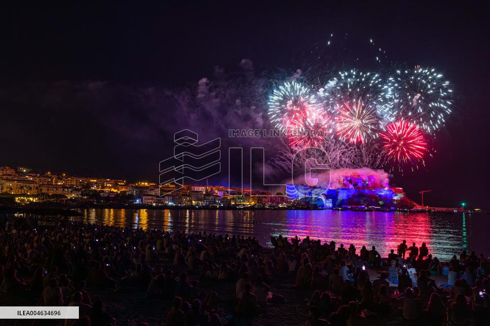 August 15th fireworks in Calvi - France