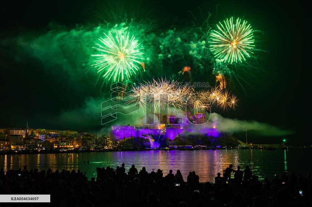 August 15th fireworks in Calvi - France