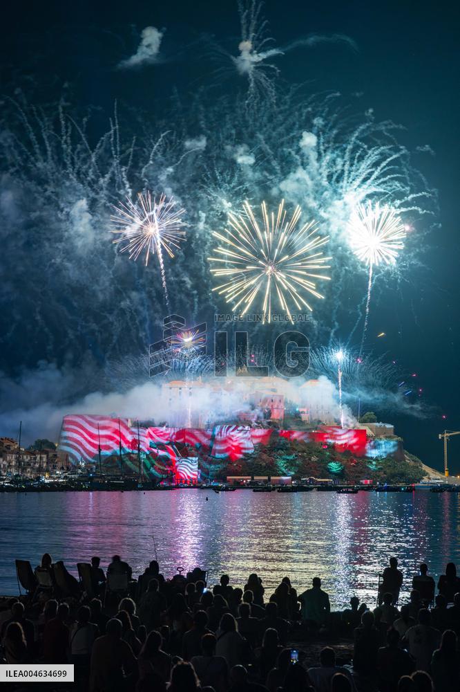 August 15th fireworks in Calvi - France