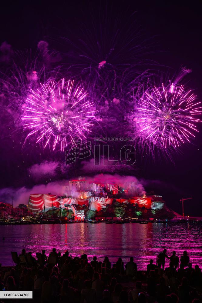 August 15th fireworks in Calvi - France
