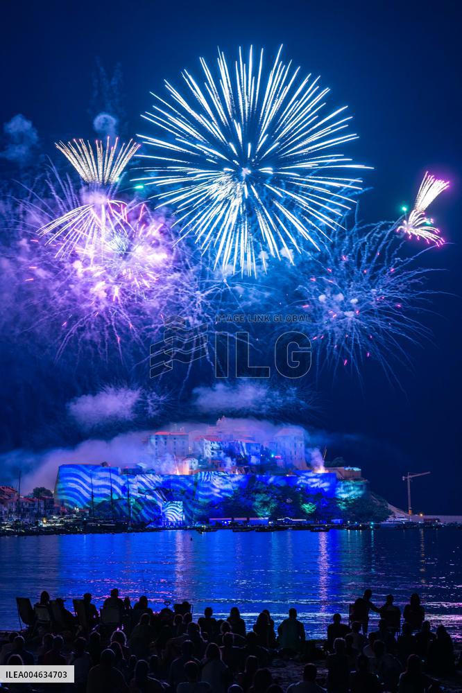 August 15th fireworks in Calvi - France