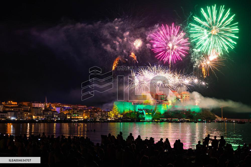 August 15th fireworks in Calvi - France