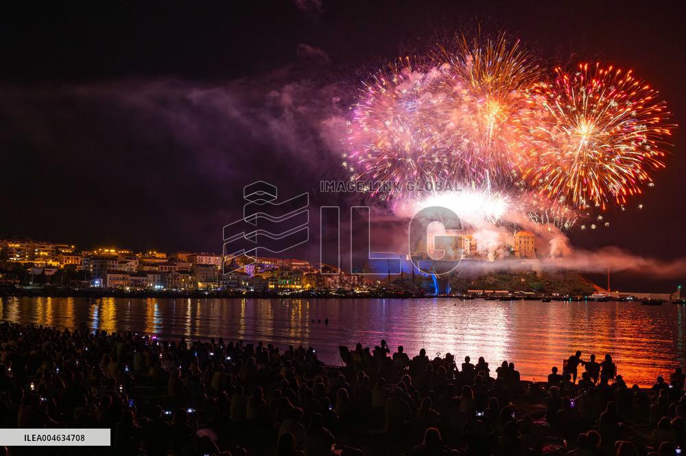 August 15th fireworks in Calvi - France
