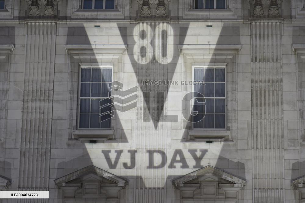 London Lights Up for 80th VJ Day Commemoration - UK
