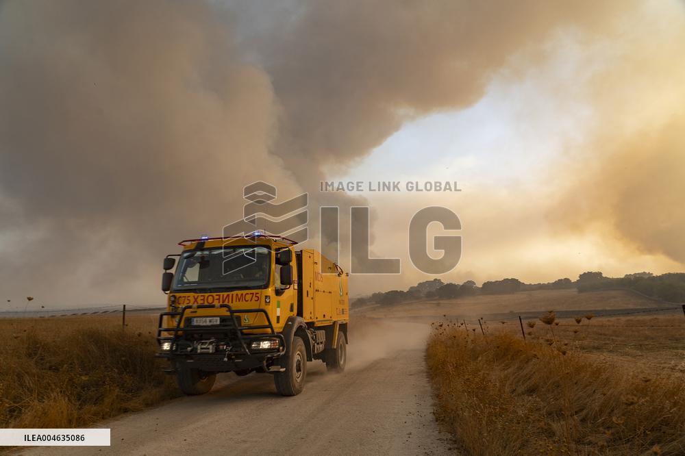 Aliseda Fire Destroys Homes in Las Vinas de la Mata - Spain