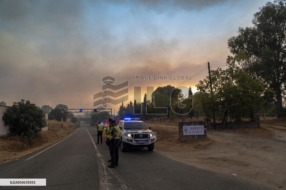 Aliseda Fire Destroys Homes in Las Vinas de la Mata - Spain
