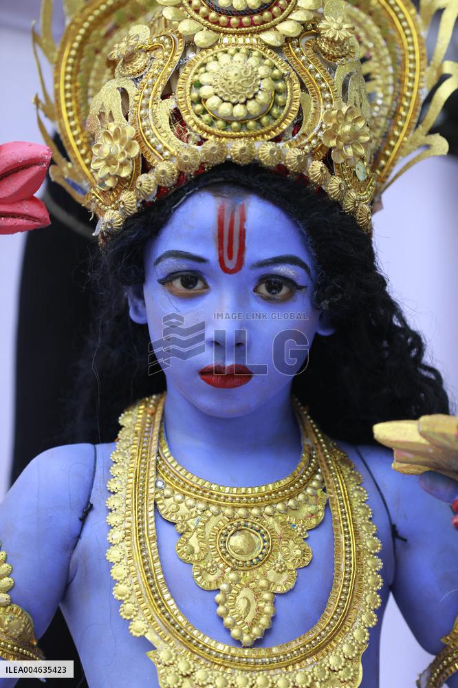 Hindus Celebrate The Birth of Hindu God Lord Krishna - Dhaka