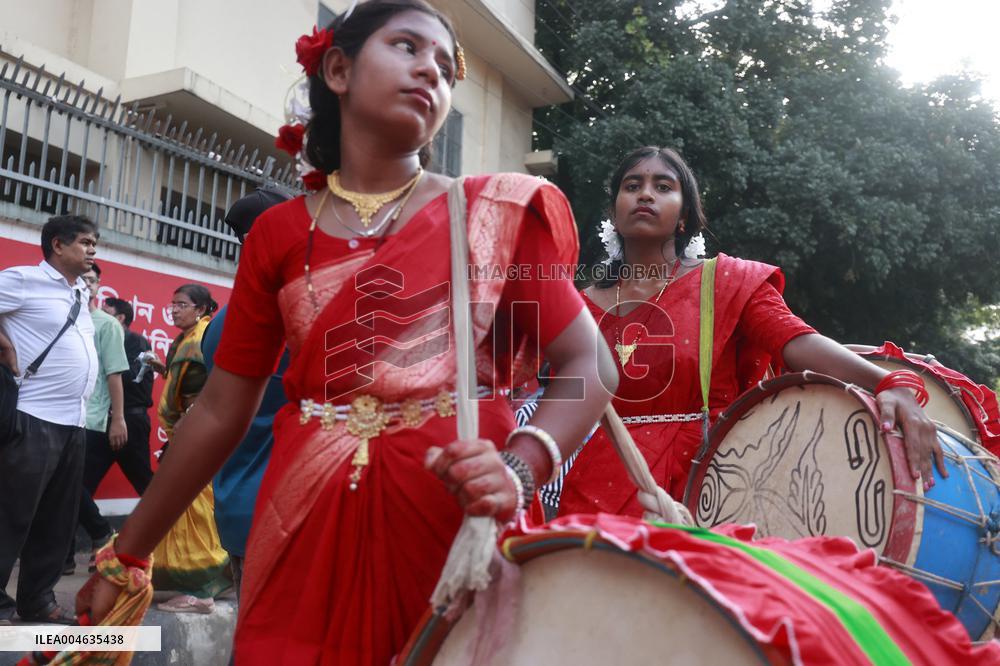 Hindus Celebrate The Birth of Hindu God Lord Krishna - Dhaka