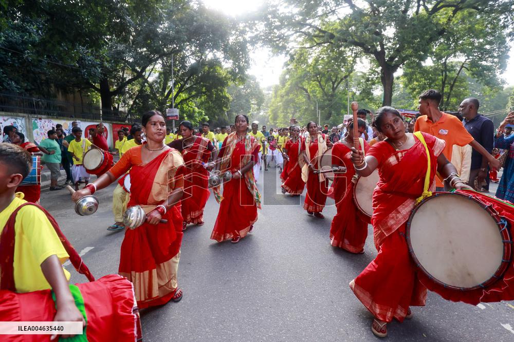 Hindus Celebrate The Birth of Hindu God Lord Krishna - Dhaka