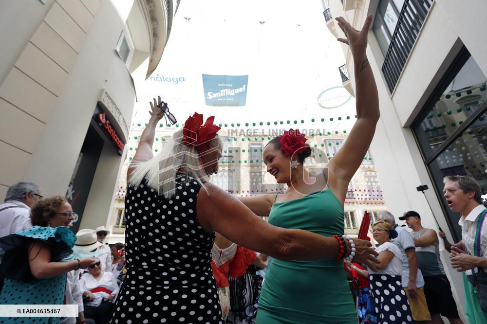 Downtown Fair in Malaga - Spain