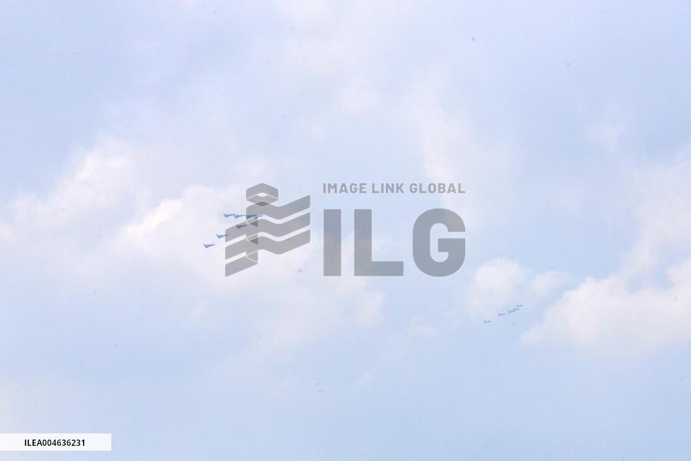 Flight Formation Exercise in Beijing