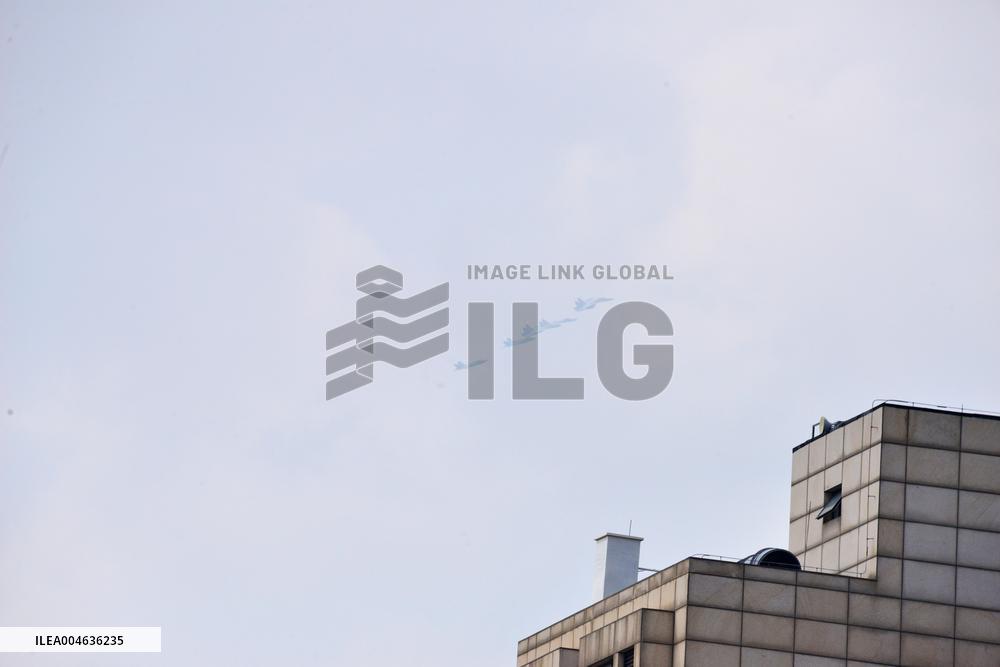 Flight Formation Exercise in Beijing