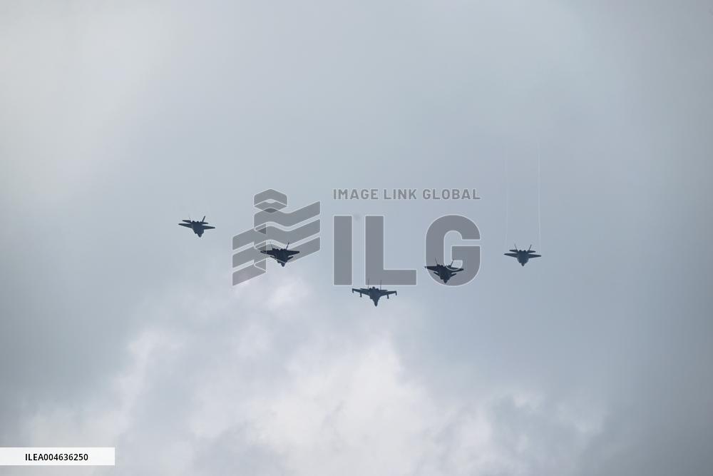 Flight Formation Exercise in Beijing