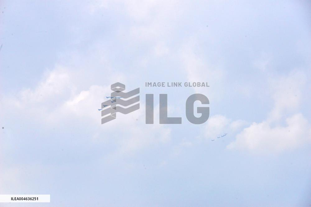 Flight Formation Exercise in Beijing