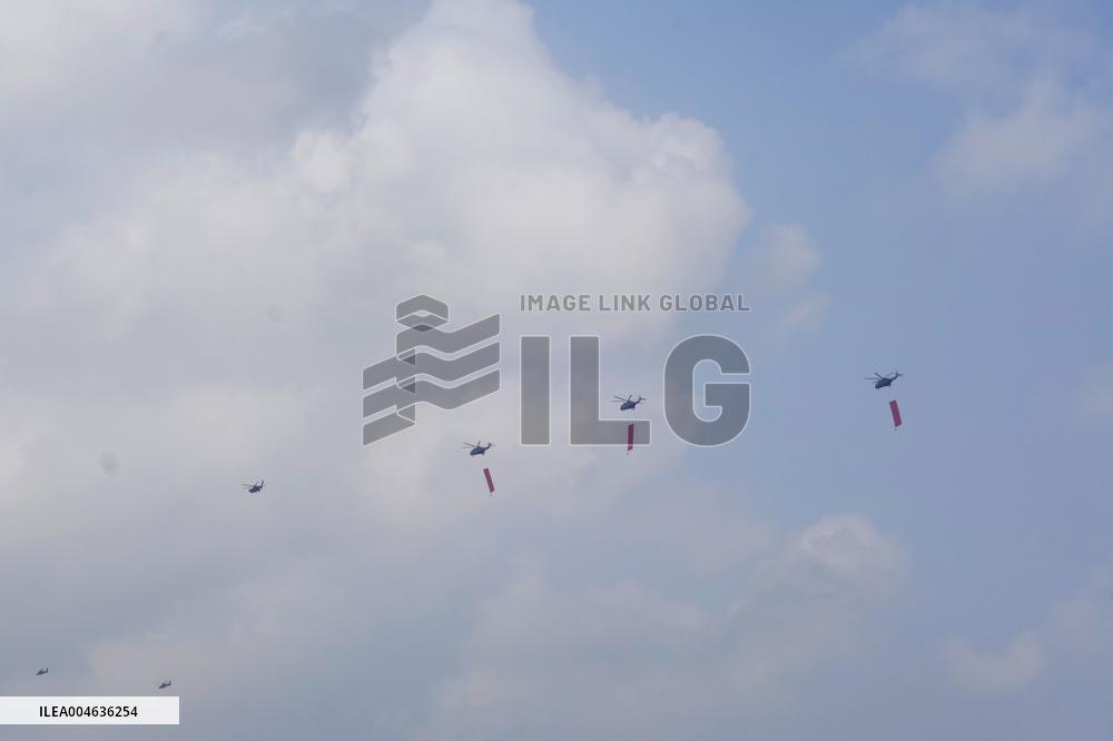 Flight Formation Exercise in Beijing