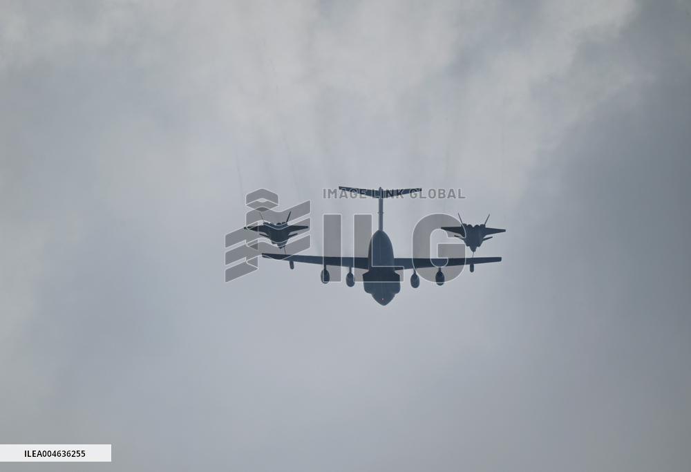 Flight Formation Exercise in Beijing